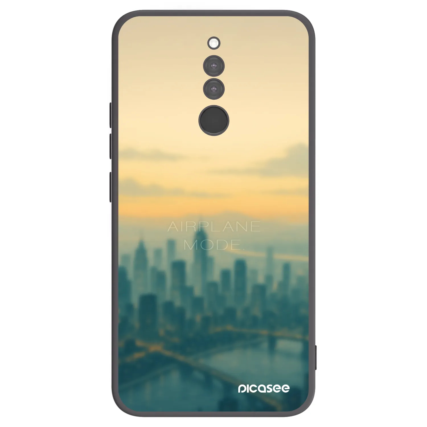 Picasee Μαύρη θήκη σιλικόνης για Xiaomi Redmi 8 - Airplane mode