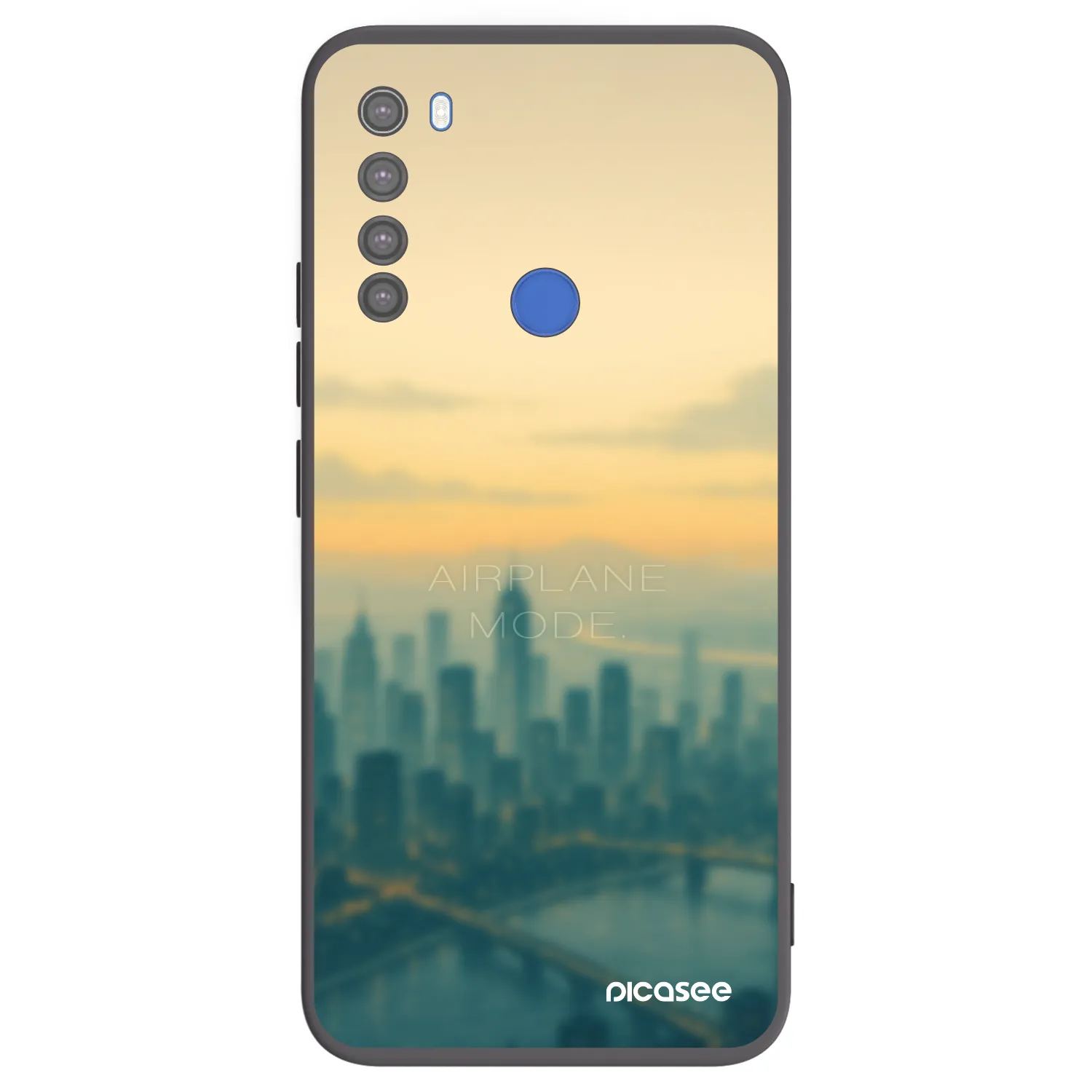 Picasee Μαύρη θήκη σιλικόνης για Xiaomi Redmi Note 8T - Airplane mode