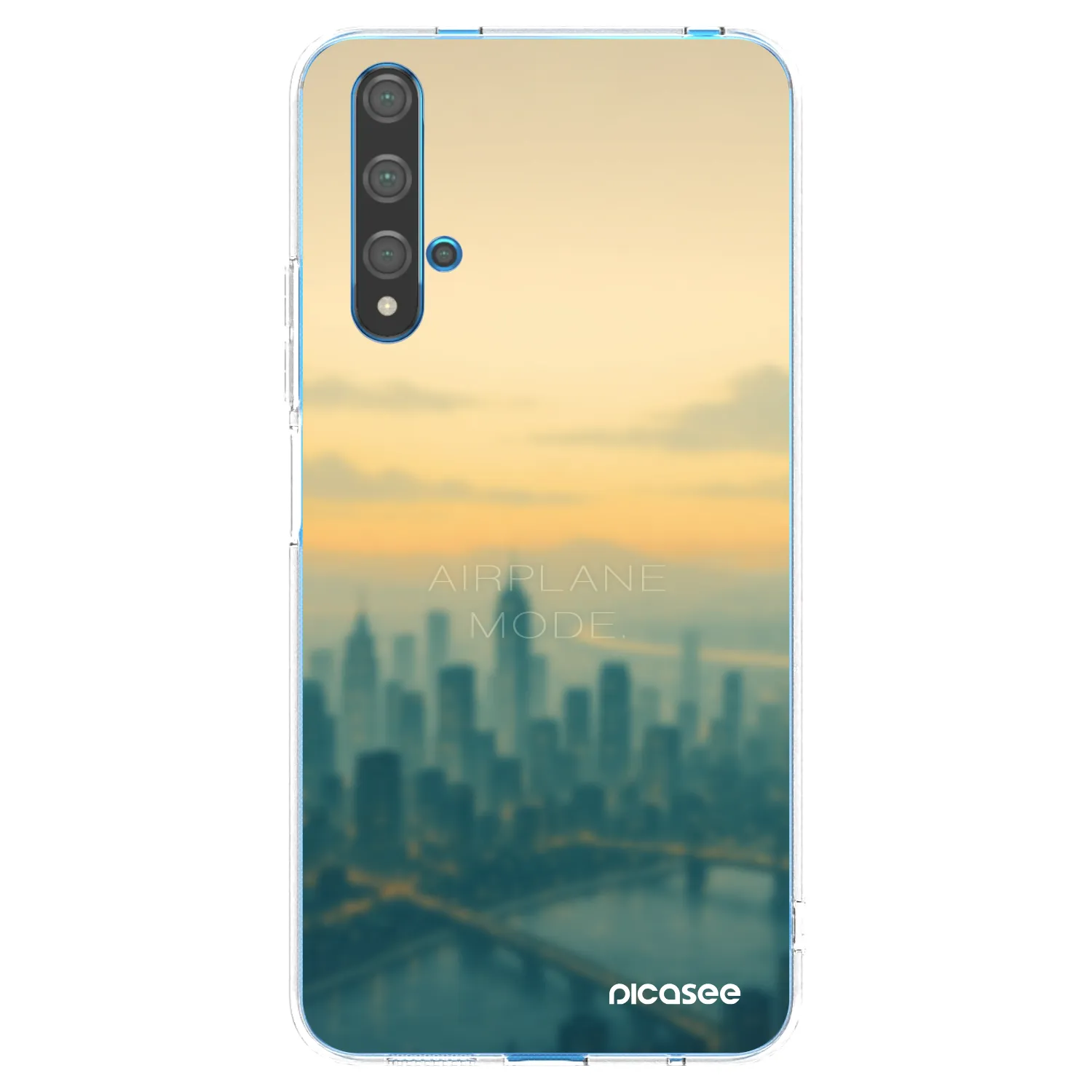 Picasee διαφανής θήκη σιλικόνης Huawei Nova 5T - Airplane mode