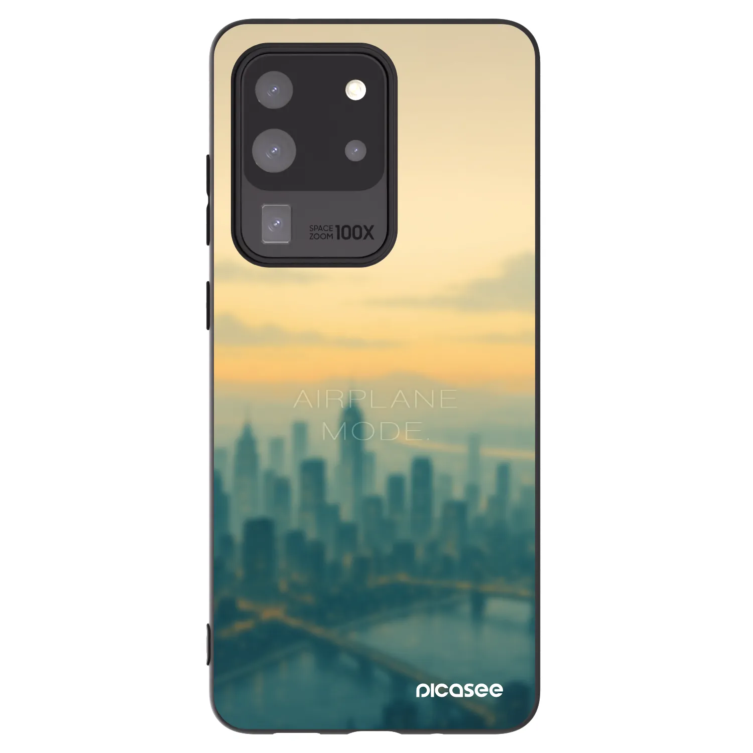 Picasee Μαύρη θήκη σιλικόνης για Samsung Galaxy S20 Ultra 5G G988F - Airplane mode