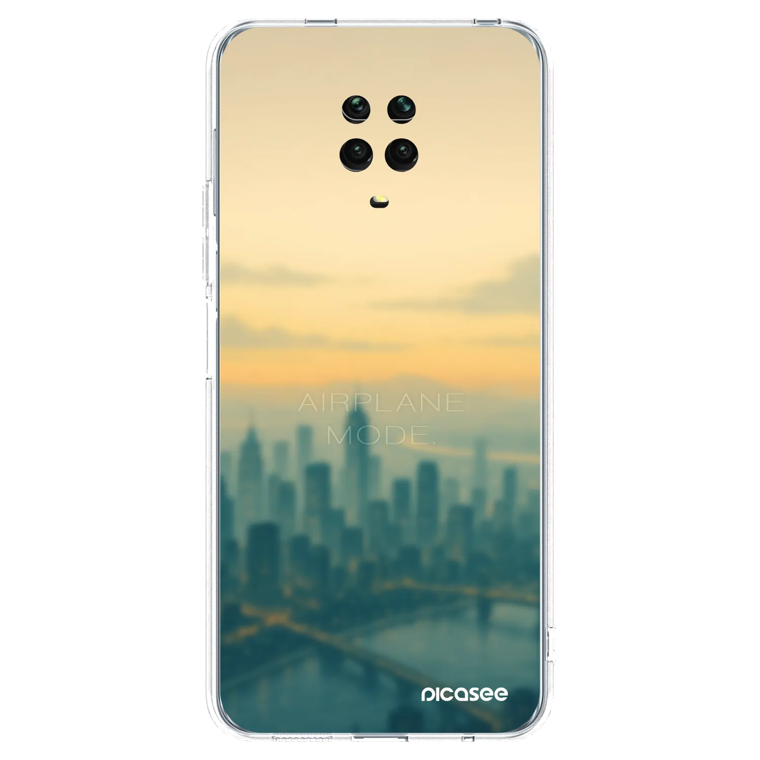 Picasee διαφανής θήκη σιλικόνης Xiaomi Redmi Note 9S - Airplane mode