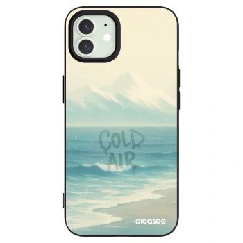 Picasee Μαύρη θήκη σιλικόνης για Apple iPhone 12 - COLD AIR
