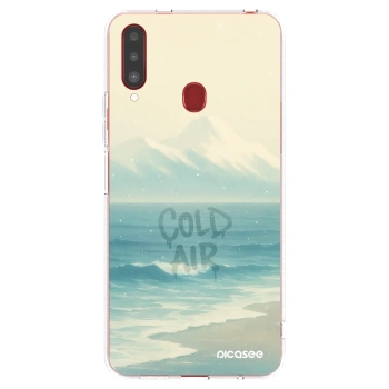 Picasee διαφανής θήκη σιλικόνης Samsung Galaxy A20s - COLD AIR