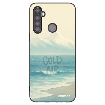 Picasee Μαύρη θήκη σιλικόνης για Realme 5 - COLD AIR