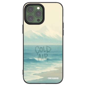 Picasee Μαύρη θήκη σιλικόνης για Apple iPhone 13 Pro Max - COLD AIR