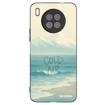 Picasee Μαύρη θήκη σιλικόνης για Huawei Nova 8i - COLD AIR