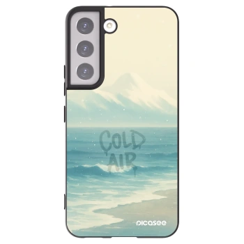 Picasee Μαύρη θήκη σιλικόνης για Samsung Galaxy S22 5G - COLD AIR