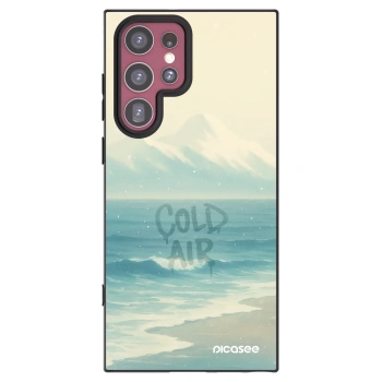 Picasee Μαύρη θήκη σιλικόνης για Samsung Galaxy S22 Ultra 5G - COLD AIR