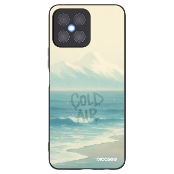 Picasee Μαύρη θήκη σιλικόνης για Honor X8 4G - COLD AIR