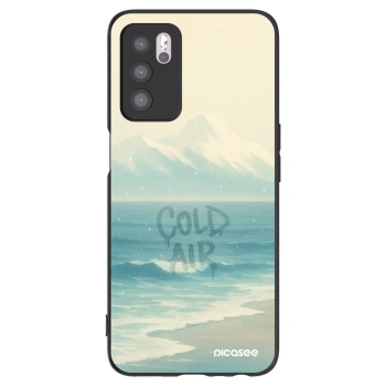 Picasee Μαύρη θήκη σιλικόνης για OPPO A16s - COLD AIR