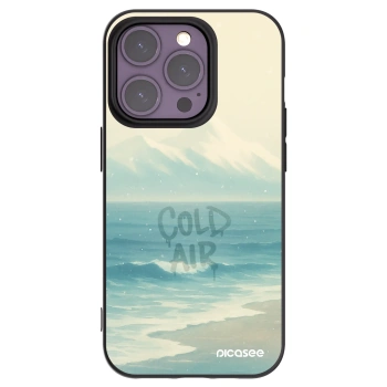 Picasee Μαύρη θήκη σιλικόνης για Apple iPhone 14 Pro - COLD AIR