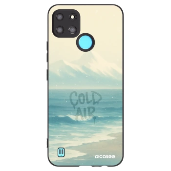 Picasee Μαύρη θήκη σιλικόνης για Realme C21Y - COLD AIR