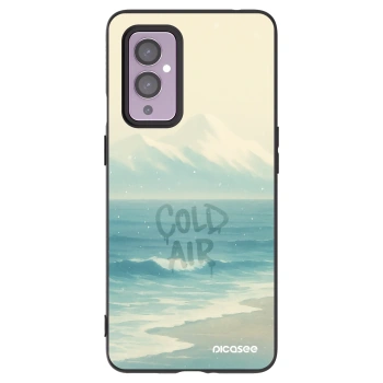 Picasee Μαύρη θήκη σιλικόνης για OnePlus 9 - COLD AIR