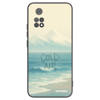 Picasee Μαύρη θήκη σιλικόνης για Xiaomi Poco M4 Pro - COLD AIR