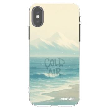 Picasee διαφανής θήκη σιλικόνης Apple iPhone X/XS - COLD AIR