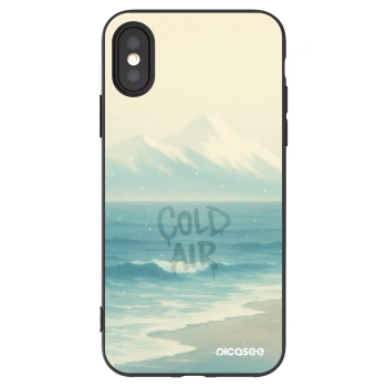 Picasee Μαύρη θήκη σιλικόνης για Apple iPhone X/XS - COLD AIR
