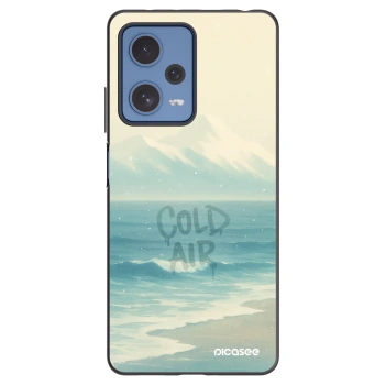 Picasee Μαύρη θήκη σιλικόνης για Xiaomi Redmi Note 12 Pro 5G - COLD AIR