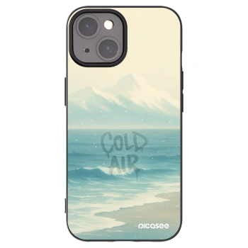 Picasee Μαύρη θήκη σιλικόνης για Apple iPhone 15 - COLD AIR