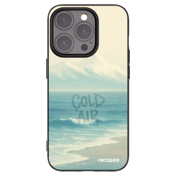 Picasee Μαύρη θήκη σιλικόνης για Apple iPhone 15 Pro - COLD AIR