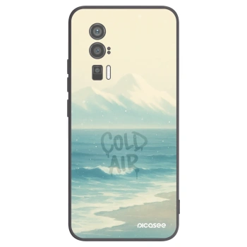Picasee Μαύρη θήκη σιλικόνης για Xiaomi Poco F5 Pro 5G - COLD AIR