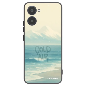 Picasee Μαύρη θήκη σιλικόνης για Realme 10 4G - COLD AIR