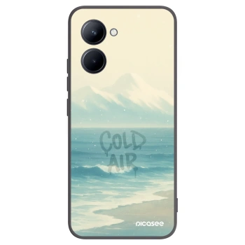Picasee Μαύρη θήκη σιλικόνης για Realme C33 (2023) - COLD AIR