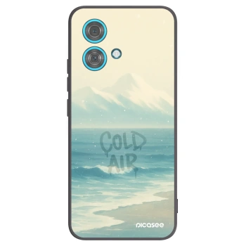 Picasee Μαύρη θήκη σιλικόνης για Motorola Edge 40 Neo - COLD AIR
