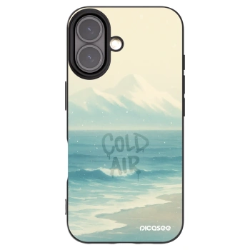 Picasee Μαύρη θήκη σιλικόνης για Apple iPhone 16 - COLD AIR
