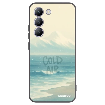 Picasee Μαύρη θήκη σιλικόνης για Vivo V40 SE 5G - COLD AIR