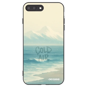 Picasee Μαύρη θήκη σιλικόνης για Apple iPhone 7 Plus - COLD AIR