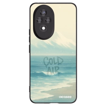 Picasee Μαύρη θήκη σιλικόνης για Honor 200 Pro 5G - COLD AIR