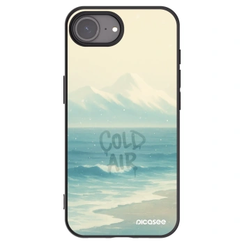 Picasee Μαύρη θήκη σιλικόνης για Apple iPhone 16e - COLD AIR
