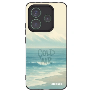 Picasee Μαύρη θήκη σιλικόνης για Xiaomi Redmi Note 14 5G - COLD AIR
