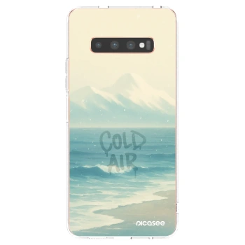 Picasee διαφανής θήκη σιλικόνης Samsung Galaxy S10 Plus G975 - COLD AIR