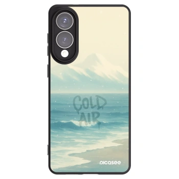 Picasee Μαύρη θήκη σιλικόνης για Samsung Galaxy S25 Edge 5G - COLD AIR