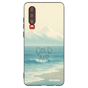 Picasee Μαύρη θήκη σιλικόνης για Huawei P30 - COLD AIR