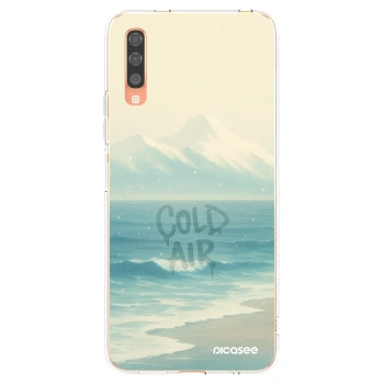Picasee διαφανής θήκη σιλικόνης Samsung Galaxy A70 A705F - COLD AIR