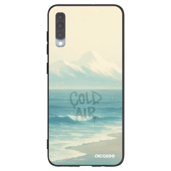 Picasee Μαύρη θήκη σιλικόνης για Samsung Galaxy A70 A705F - COLD AIR