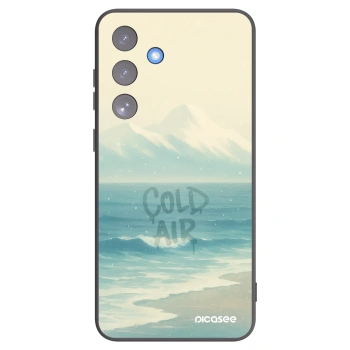 Picasee Μαύρη θήκη σιλικόνης για Samsung Galaxy S25 FE 5G - COLD AIR