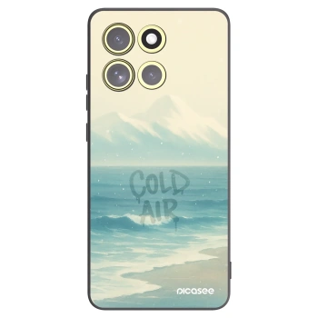 Picasee Μαύρη θήκη σιλικόνης για Motorola Moto G86 Power 5G - COLD AIR