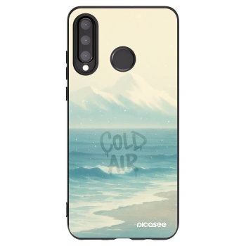 Picasee Μαύρη θήκη σιλικόνης για Huawei P30 Lite - COLD AIR
