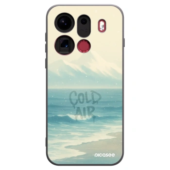 Picasee Μαύρη θήκη σιλικόνης για OPPO Find X9 Pro - COLD AIR