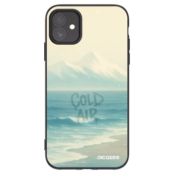 Picasee Μαύρη θήκη σιλικόνης για Apple iPhone 11 - COLD AIR