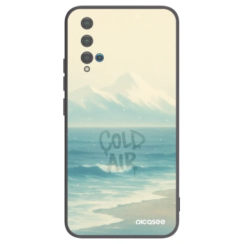 Picasee Μαύρη θήκη σιλικόνης για Huawei Nova 5T - COLD AIR