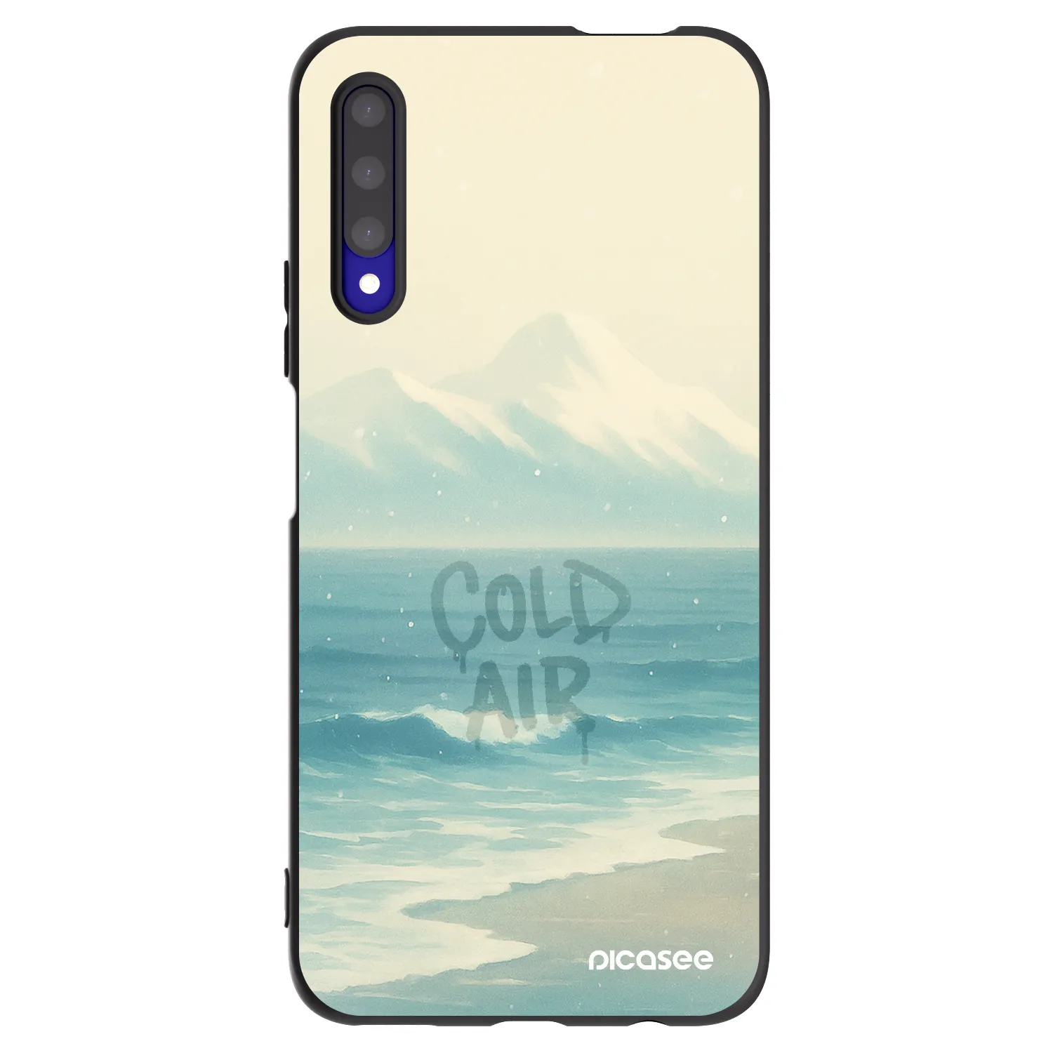 Picasee Μαύρη θήκη σιλικόνης για Honor 9X Pro - COLD AIR