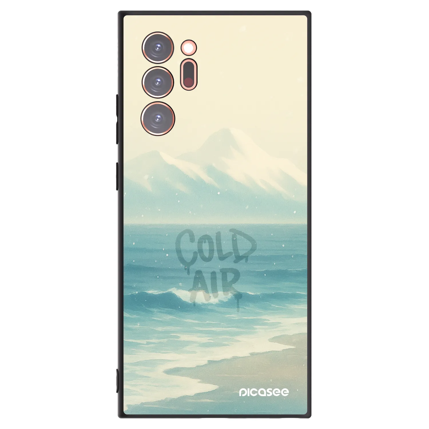 Picasee Μαύρη θήκη σιλικόνης για Samsung Galaxy Note 20 Ultra - COLD AIR