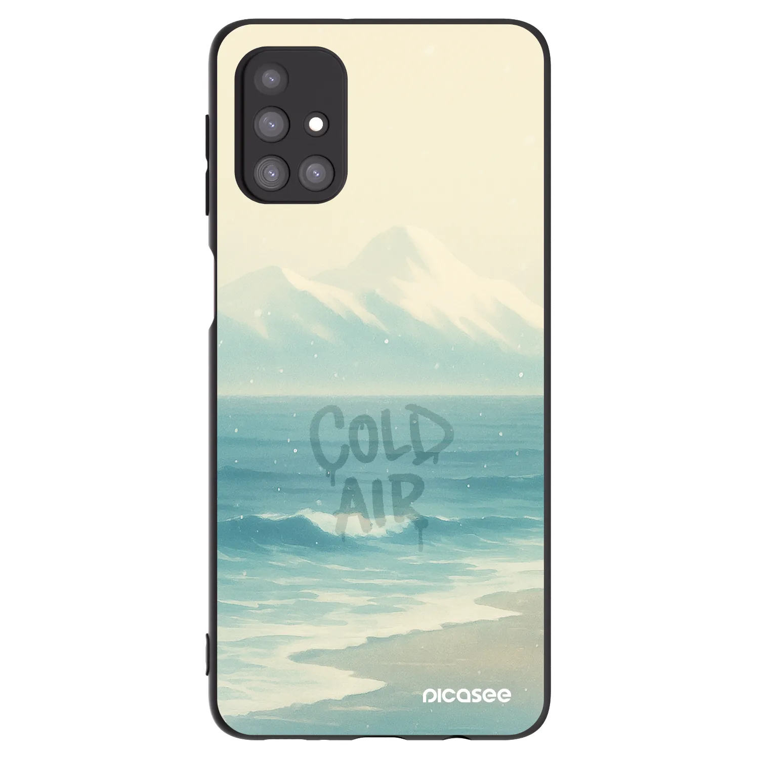 Picasee Μαύρη θήκη σιλικόνης για Samsung Galaxy M31s - COLD AIR