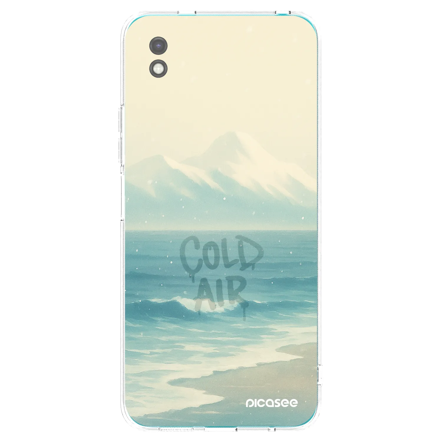 Picasee Μαύρη θήκη σιλικόνης για Xiaomi Redmi 9A - COLD AIR