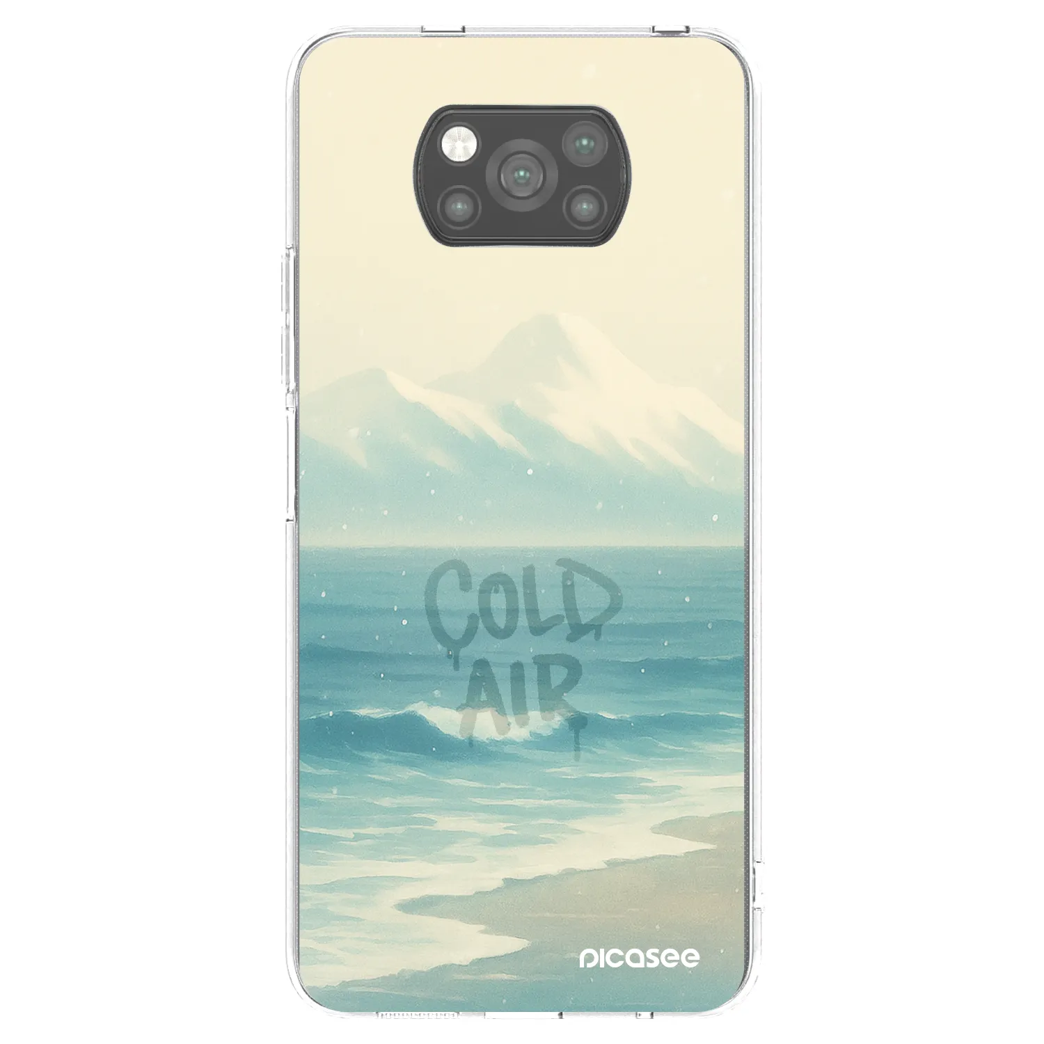 Picasee Μαύρη θήκη σιλικόνης για Xiaomi Poco X3 - COLD AIR