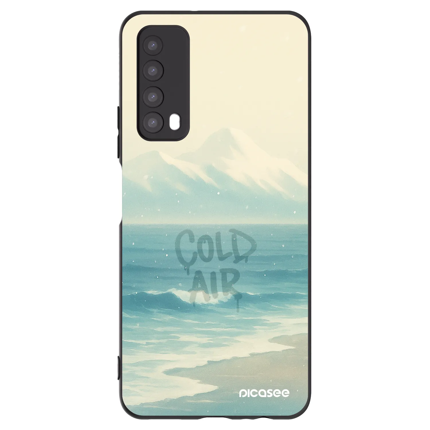 Picasee Μαύρη θήκη σιλικόνης για Huawei P Smart 2021 - COLD AIR